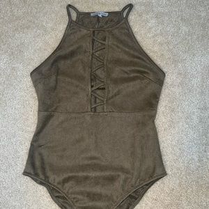 Bodysuit - suede green
